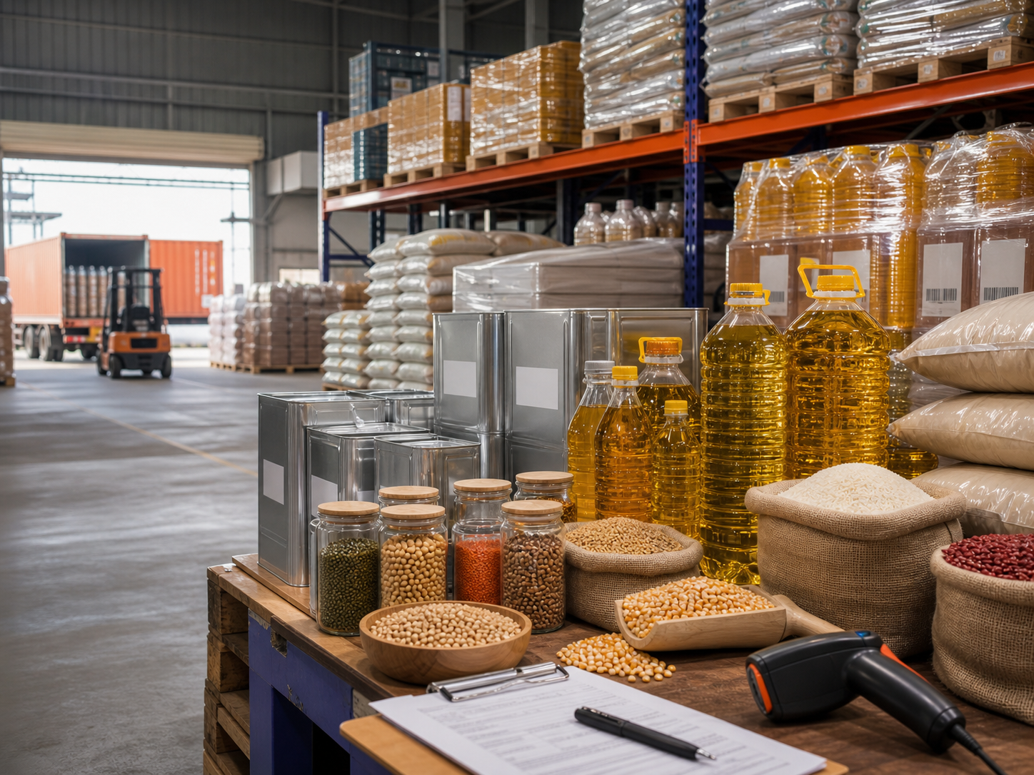 Bulk agro products and edible oil inventory
